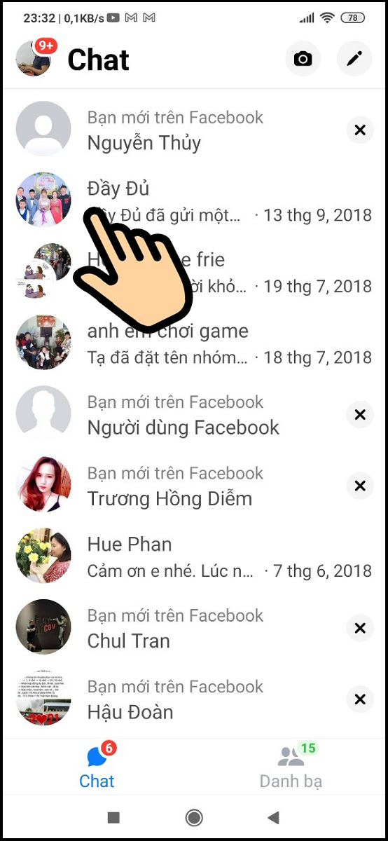 Chọn cuộc trò truyện