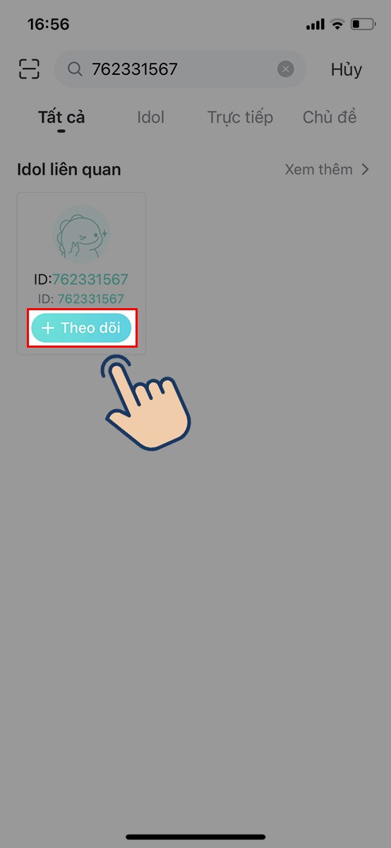 Bạn có thể nhấn vào Theo dõi để theo dõi bạn bè của mình nhé.