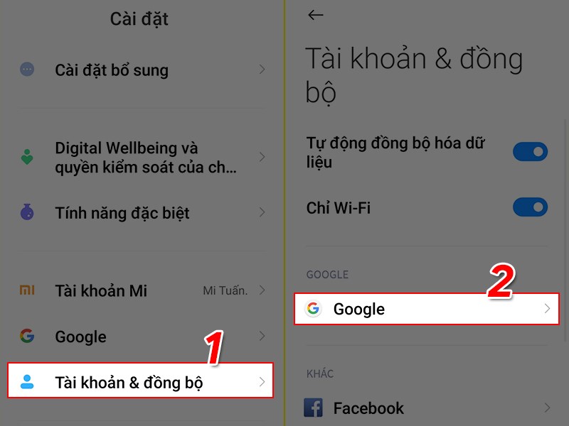 V&agrave;o t&agrave;i khoản Google tr&ecirc;n điện thoại