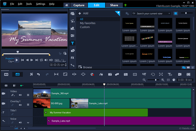 Corel Video Studio - Phần mềm tạo hiệu ứng cho video