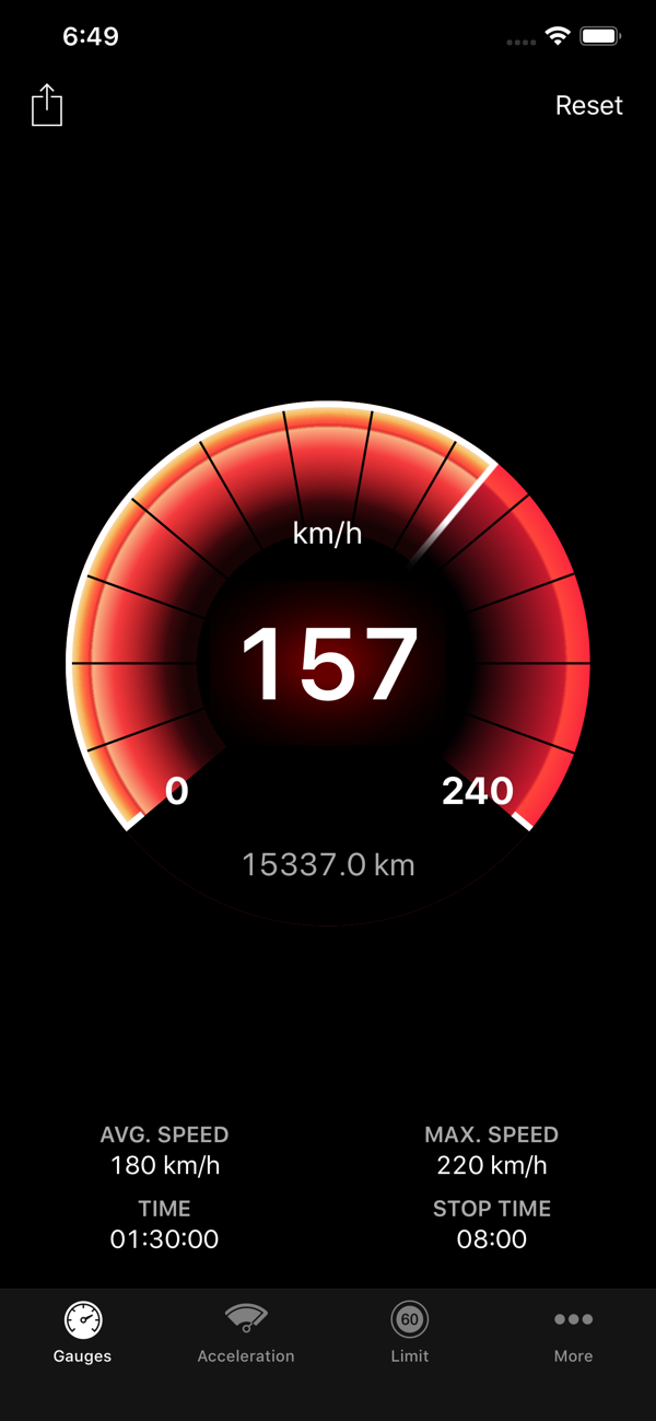 Speedometer∞ - Phần mềm đo tốc độ xe