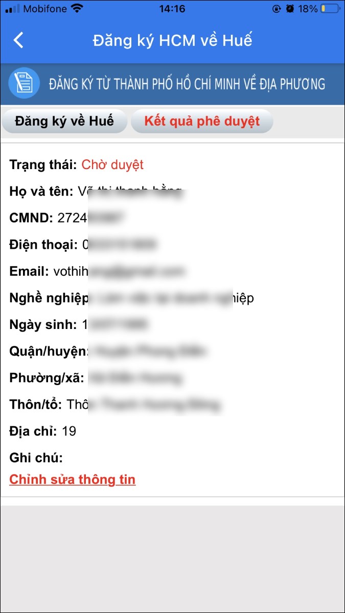 Xem kết quả ph&ecirc; duyệt 