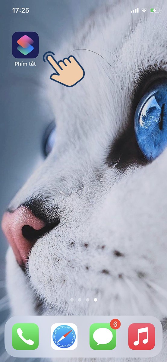 L&uacute;c n&agrave;y h&atilde;y mở ứng dụng Ph&iacute;m tắt l&ecirc;n.