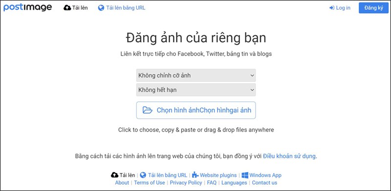 Trang web lưu trữ ảnh - tienkiem.com.vn