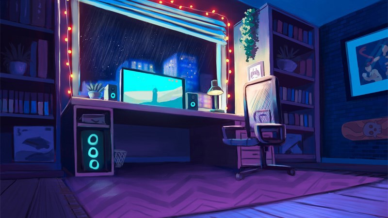 Hình nền Lofi chill cho máy tính 9 (Kích thước: 1920 x 1080) Hình nền Lofi chill cho máy tính 9 (Kích thước: 1920 x 1080)