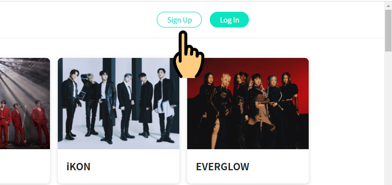 Chọn biểu tượng Google&nbsp;để đăng k&yacute; Weverse