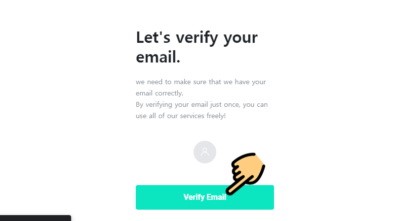  Chọn Verify Email để x&aacute;c minh t&agrave;i khoản