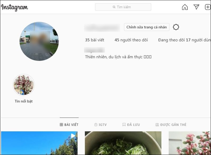 Xem ngôn ngữ tiếng Việt hiển thị trên Instagram