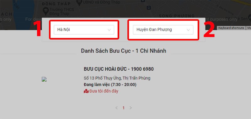 Chọn tỉnh thành và quận huyện nơi bạn sinh sống