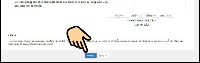 Nhấn Đăng k&yacute;