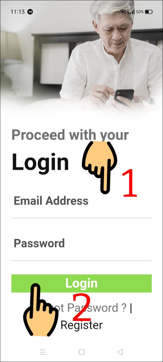 Nhập địa chỉ email, mật khẩu của bạn và nhấp vào Đăng nhập