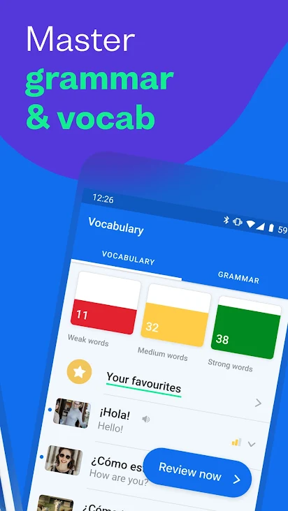 Busuu: Phần mềm học tiếng Nga