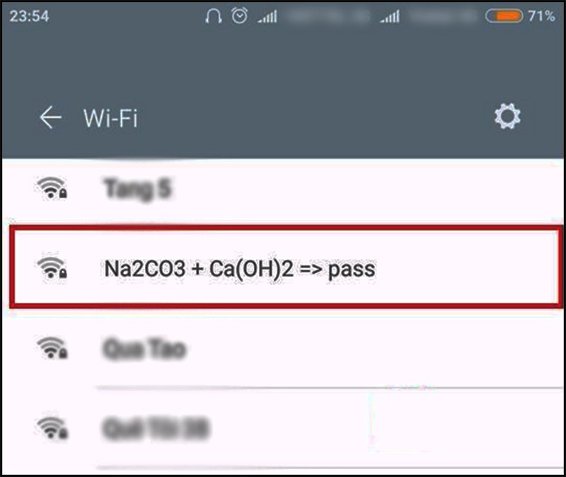 Tên Wifi hoá học