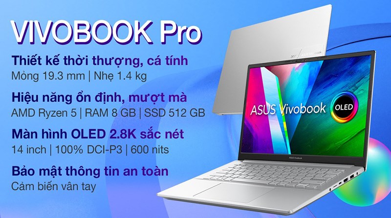 Cận cảnh VivoBook Pro 14 OLED M3401QA R5 5600H