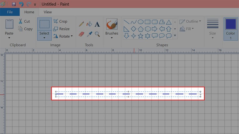 Sau đ&oacute; qu&eacute;t chọn đường n&eacute;t đứt bạn muốn di chuyển v&agrave; di chuyển đến vị tr&iacute; kh&aacute;c