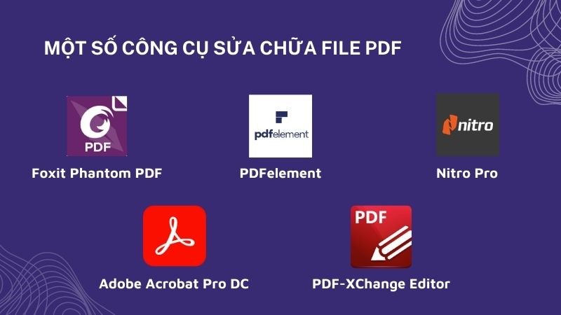 Các công cụ sửa chữa PDF chuyên dụng