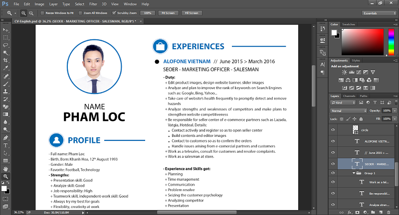 Adobe Photoshop: Phần mềm thiết kế đồ họa, CV chuyên nghiệp