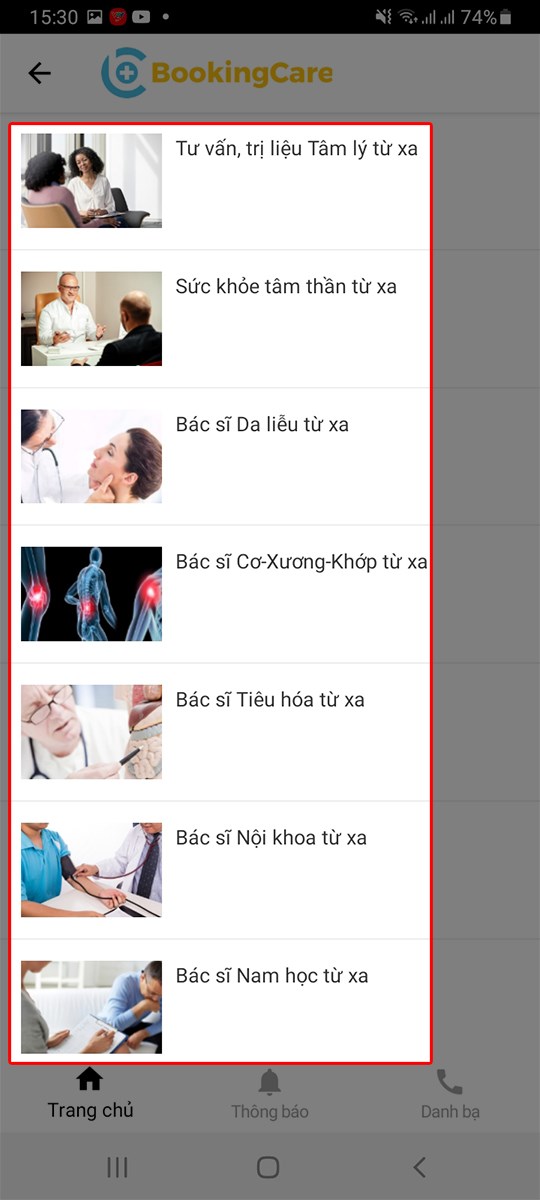 Lựa chọn khoa khám bệnh