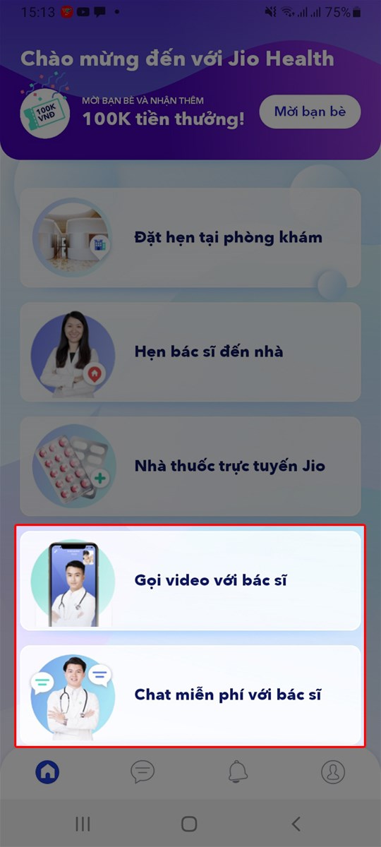 Chọn hình thức khám bệnh