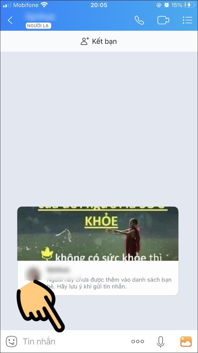 Nhập nội dung tin nhắn với người gặp kh&oacute; khăn