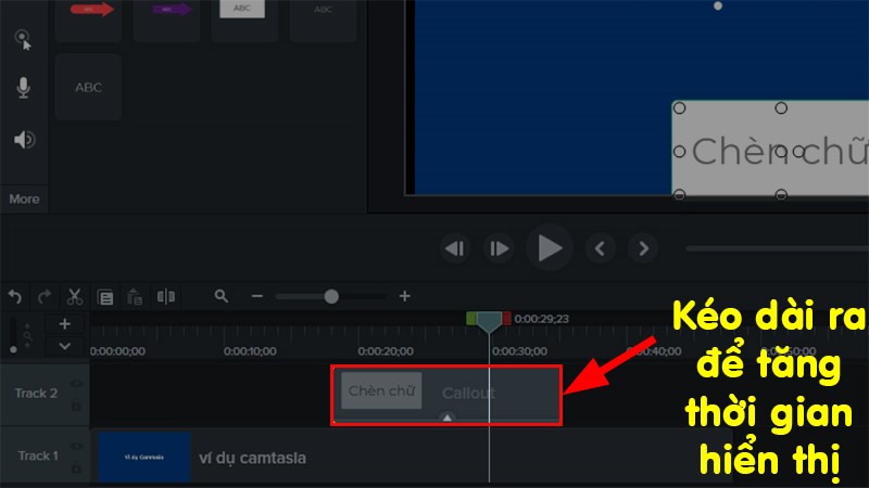 C&agrave;i đặt thời gian hiển thị cho chữ