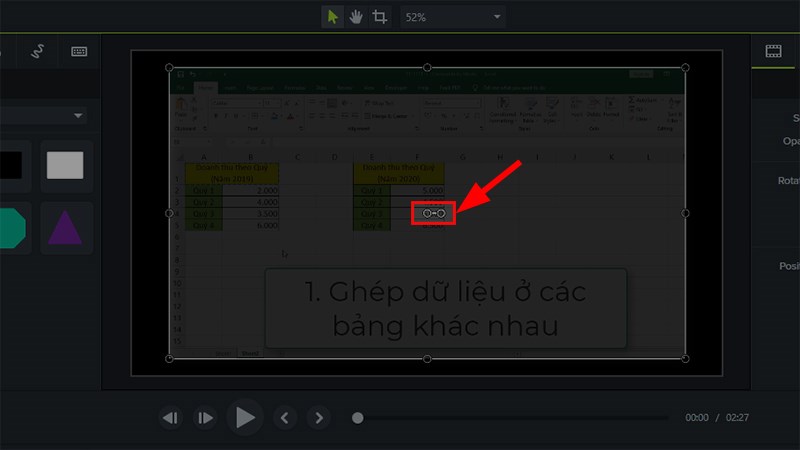 2 h&igrave;nh tr&ograve;n d&ugrave;ng để xoay video trong Camtasia