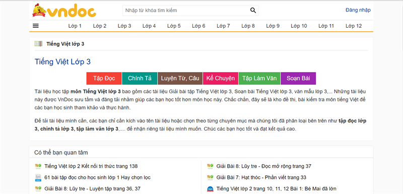 vndoc.com - Website học Tiếng Việt lớp 3 trực tuyến
