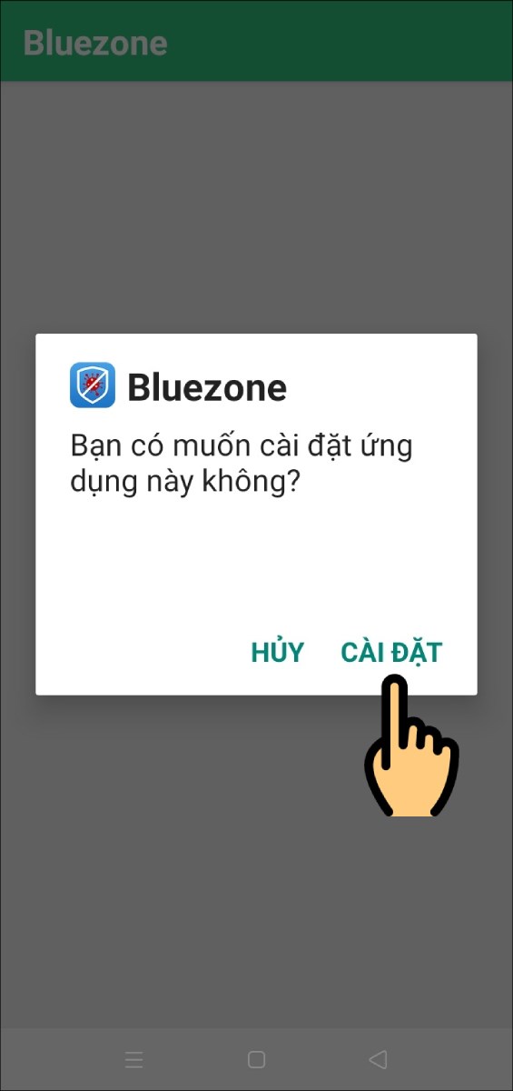 Nhấn n&uacute;t C&agrave;i đặt