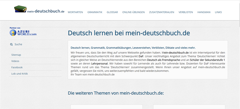 mein-deutschbuch.de - Web học tiếng Đức online