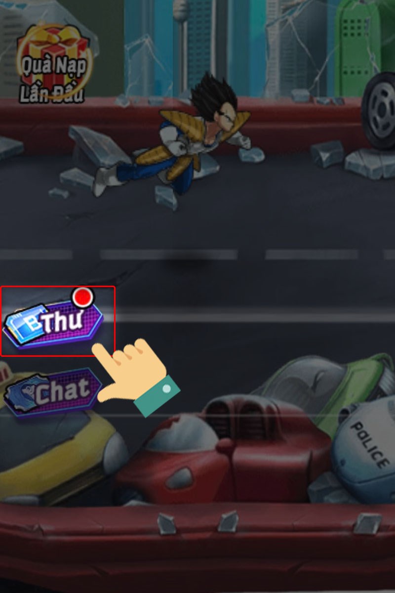 Để nhận phần thưởng bạn trở về giao diện trang chủ v&agrave; chọn v&agrave;o mục Thư