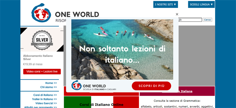 oneworlditaliano.com - Web học tiếng Ý online qua tin tức