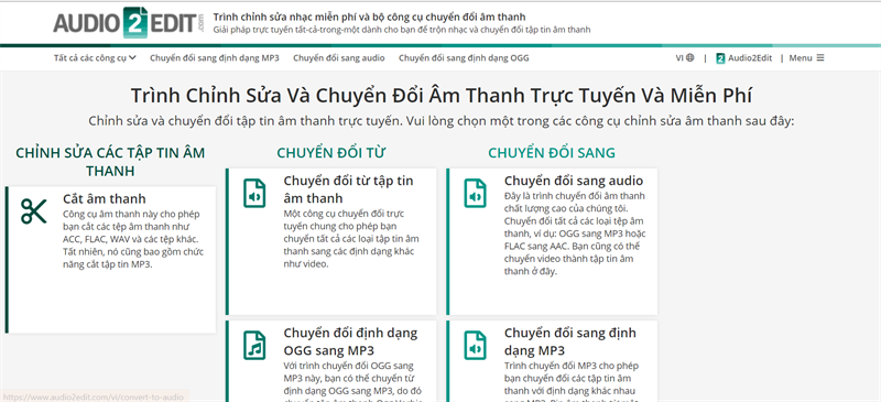 audio2edit.com - Chỉnh sửa âm thanh online