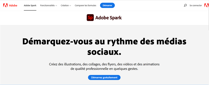 Tạo video quảng cáo trực tuyến chuyên nghiệp cho Adobe Spark Cloud