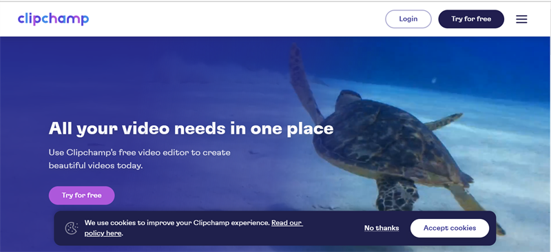 clipchamp - Tạo video quảng cáo online