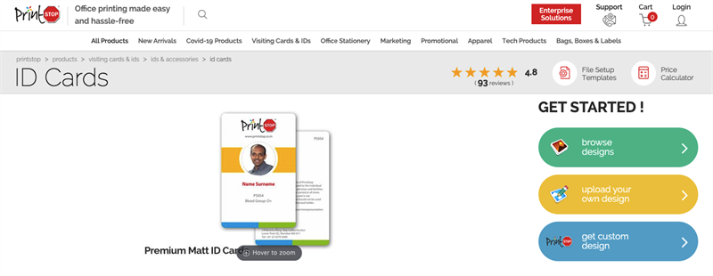 printstop.co.in - Làm thẻ nhân viên online