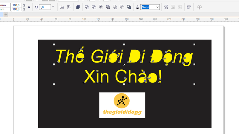 C&aacute;c chữ c&oacute; v&ograve;ng kh&eacute;p k&iacute;n sẽ bị t&ocirc; đen hoặc t&ocirc; theo m&agrave;u bạn chọn cho chữ