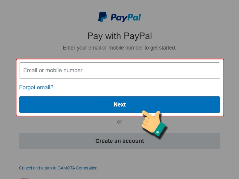 Đăng nhập tài khoản PayPal 