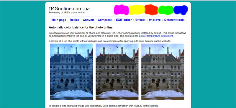 imgonline.com - Website chỉnh sửa màu ảnh online
