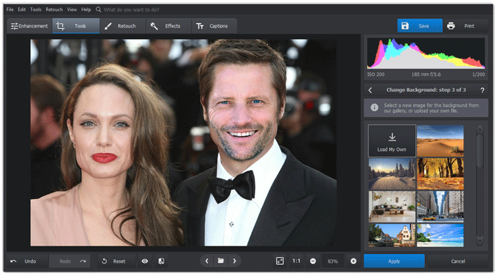 PhotoWork: Phần mềm chỉnh sửa, ghép mặt vào ảnh người khác