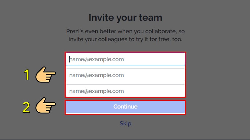 Add th&ecirc;m email để tạo team
