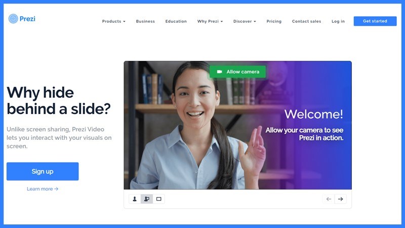 Truy cập Prezi.com