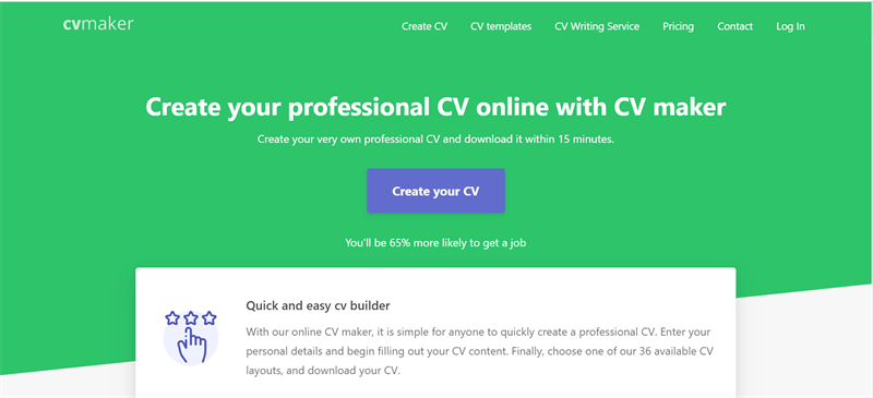 cvmaker.com - Tạo CV online Tiếng Anh