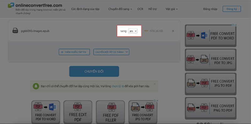 Bước 3: Bấm nút tuỳ chọn định dạng Bước 3: Bấm nút tuỳ chọn định dạng