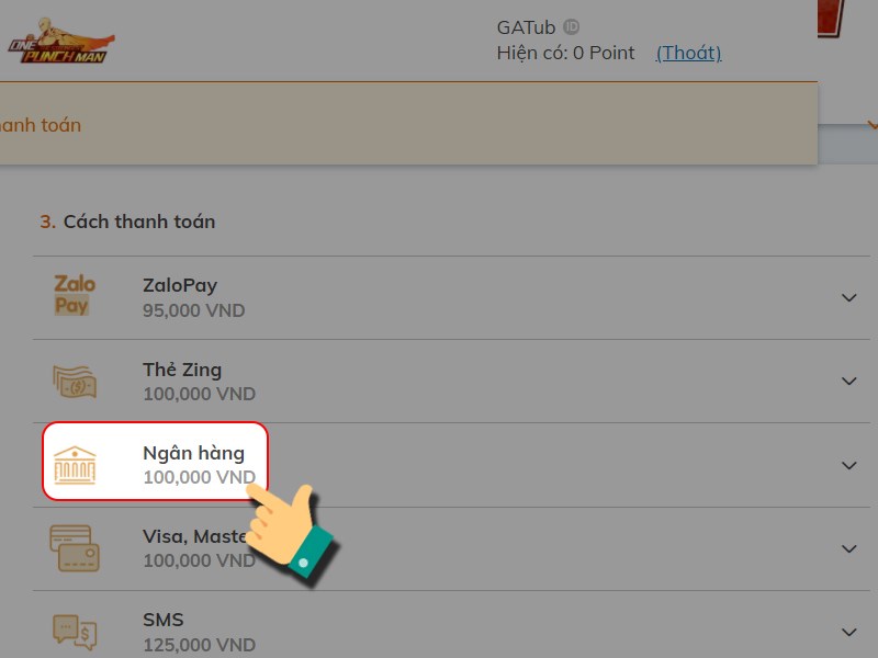 Thanh toán bằng tài khoản ngân hàng Thanh toán bằng tài khoản ngân hàng