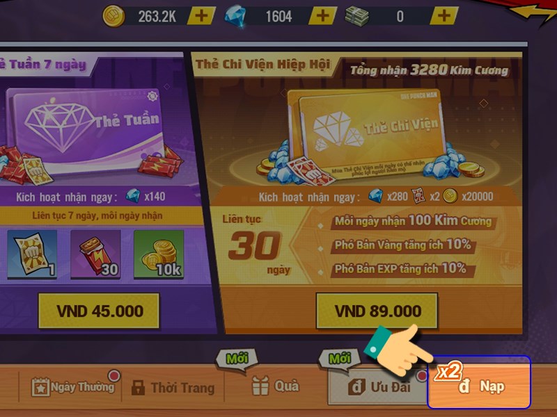 Chọn Nạp Chọn Nạp