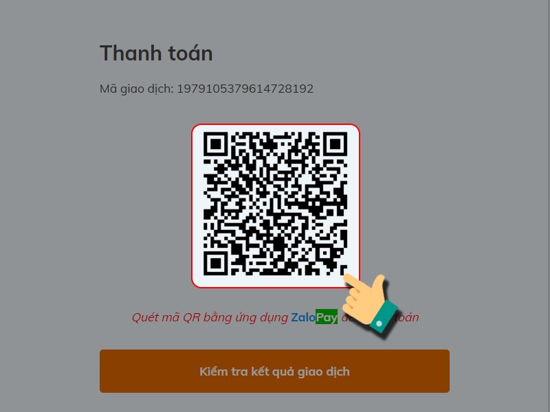 Quét mã QR để thanh toán Quét mã QR để thanh toán