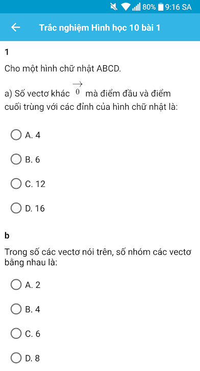 VnDoc: Phần mềm học Toán lớp 6, giải bài tập từ lớp 1 - 12