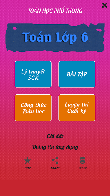 TOP 8 app học Toán lớp 6 miễn phí, tốt nhất trên Android, iOS