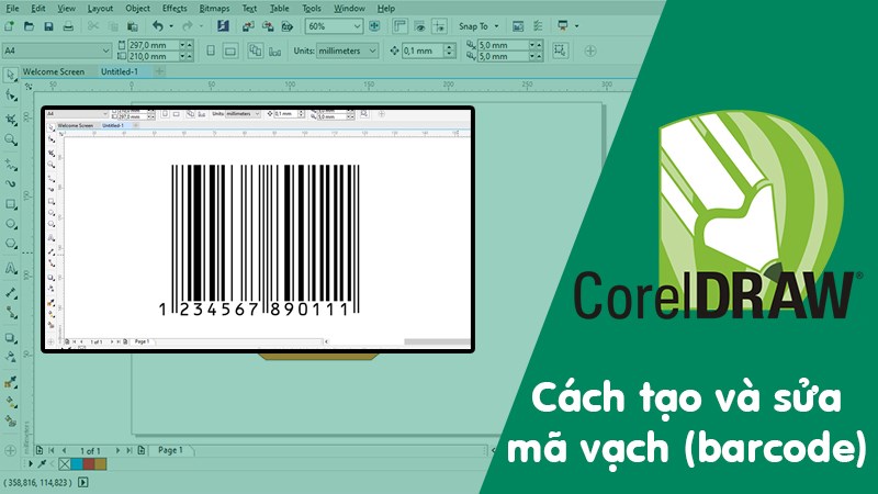 Cách tạo và sửa mã vạch (barcode) trong CorelDRAW cực dễ chỉ với vài phút
