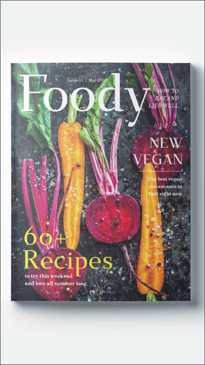 Food Magazine Cover Template